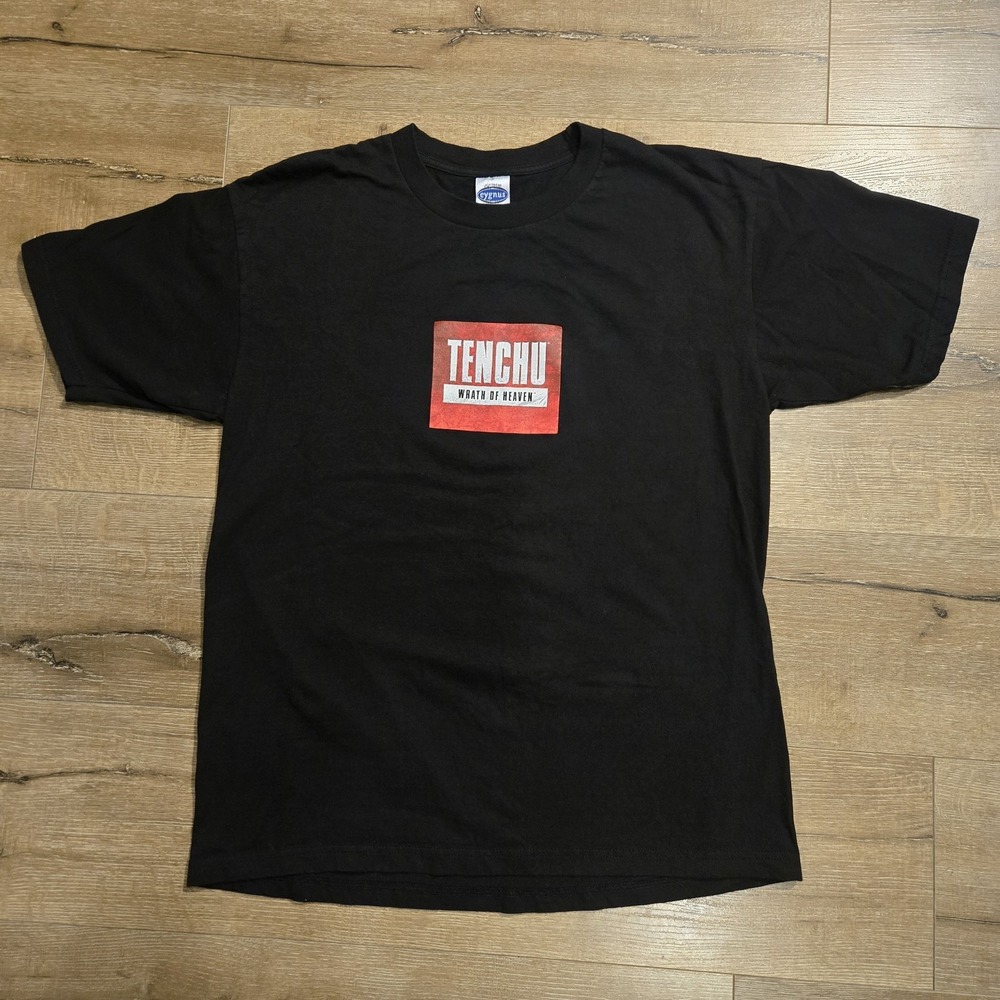 VTG Tenchu Wrath of Heaven Promo T-Shirt 2003 Cygnus Tag Black L Video Game Tee